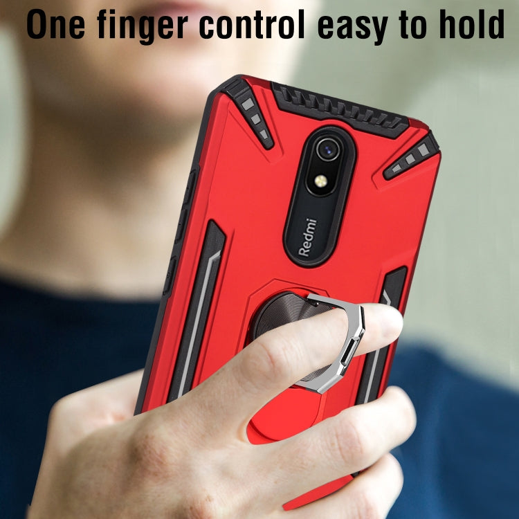 For Xiaomi Redmi 8A PC + TPU Protective Case with 360 Degrees Rotatable Ring Holder