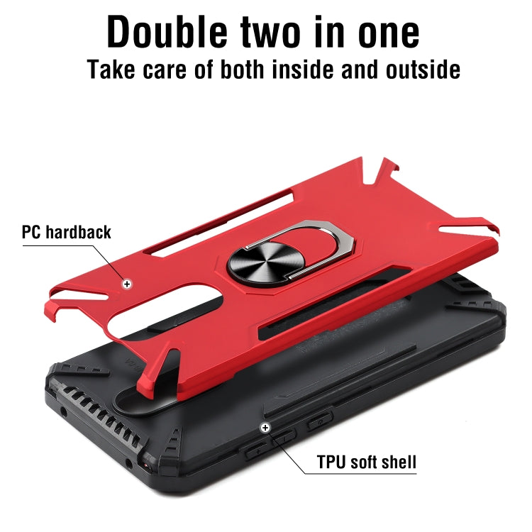 For Xiaomi Redmi 8A PC + TPU Protective Case with 360 Degrees Rotatable Ring Holder