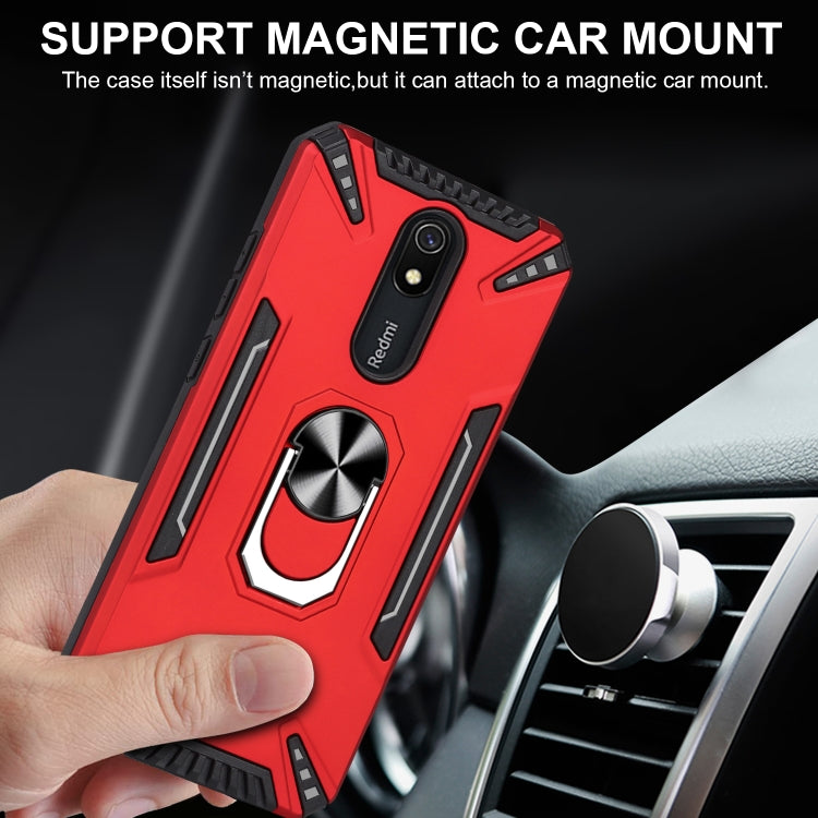 For Xiaomi Redmi 8A PC + TPU Protective Case with 360 Degrees Rotatable Ring Holder