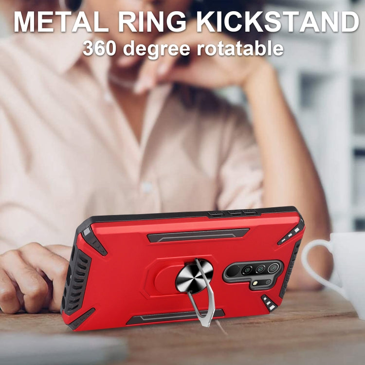 For Xiaomi Redmi 9 PC + TPU Protective Case with 360 Degrees Rotatable Ring Holder