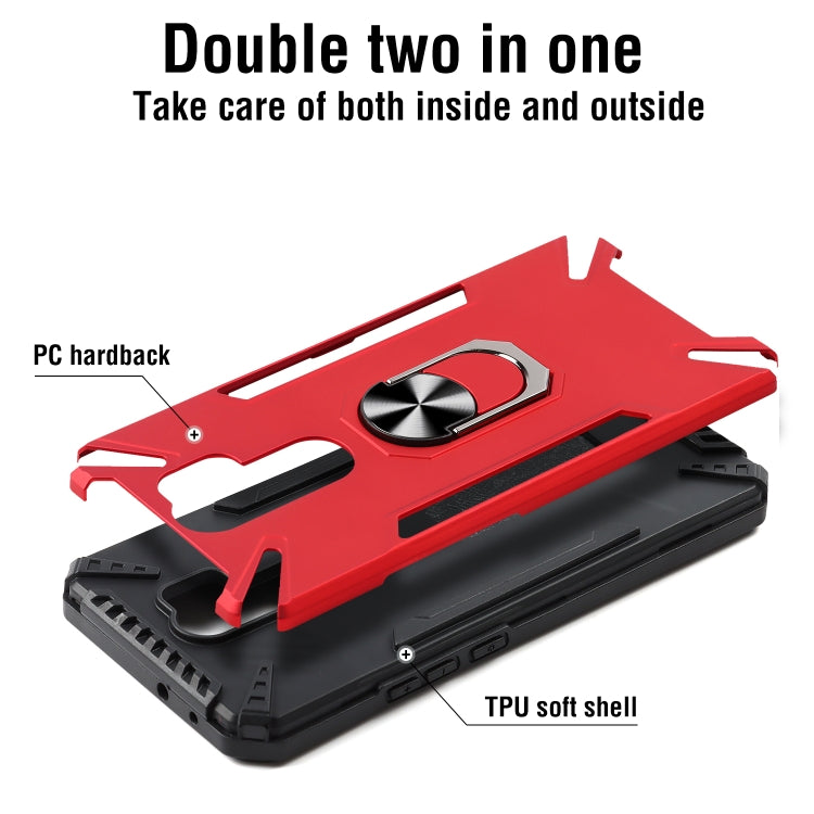 For Xiaomi Redmi 9 PC + TPU Protective Case with 360 Degrees Rotatable Ring Holder