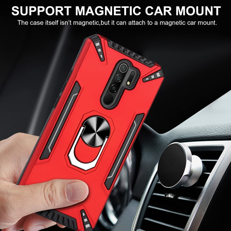 For Xiaomi Redmi 9 PC + TPU Protective Case with 360 Degrees Rotatable Ring Holder
