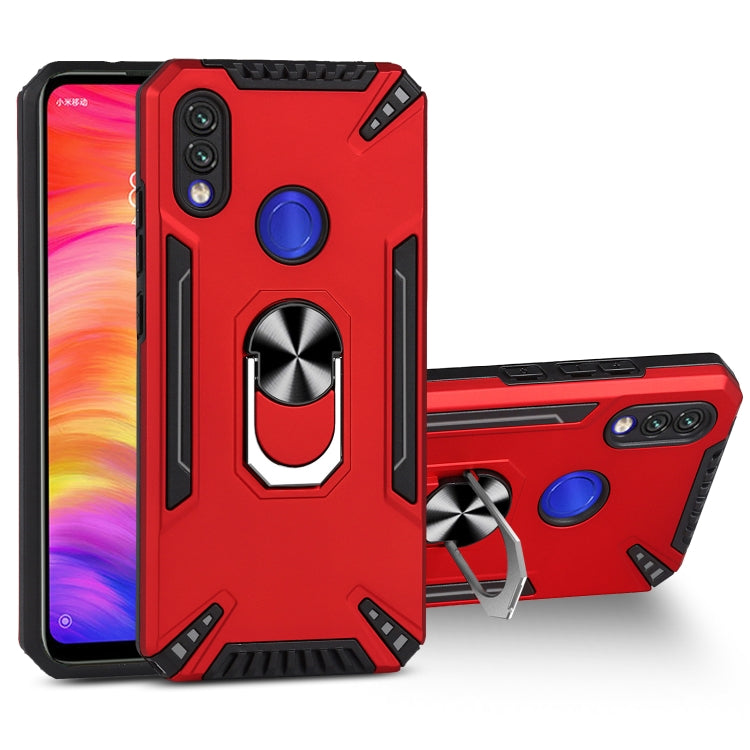 For Xiaomi Redmi Note 7 PC + TPU Protective Case with 360 Degrees Rotatable Ring Holder
