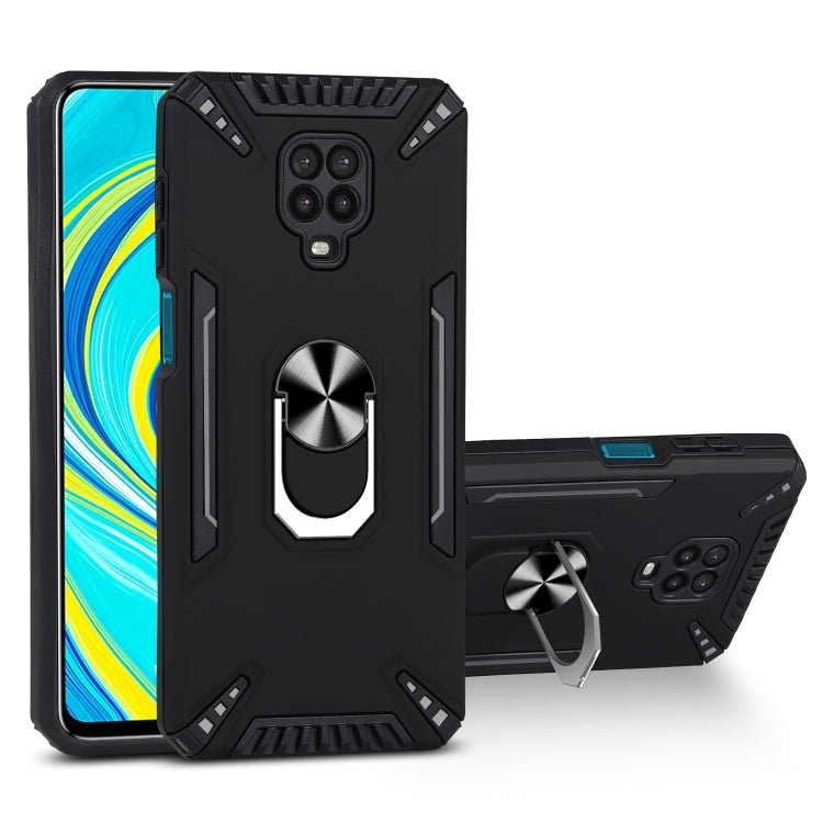 For Xiaomi Redmi Note 9S PC + TPU Protective Case with 360 Degrees Rotatable Ring Holder