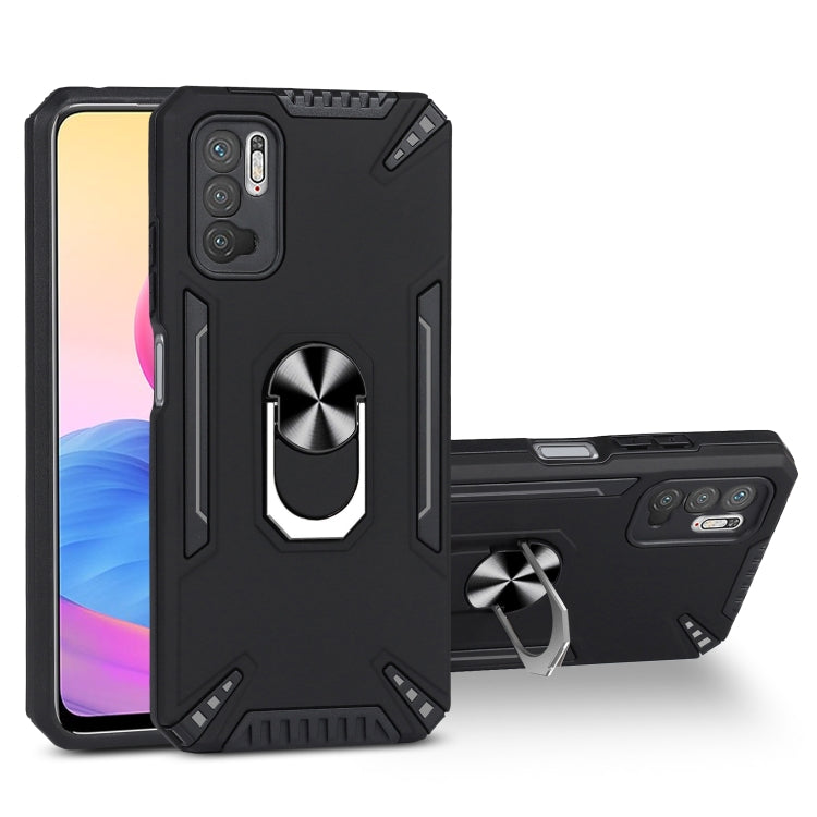 For Xiaomi Redmi Note 10 5G PC + TPU Protective Case with 360 Degrees Rotatable Ring Holder