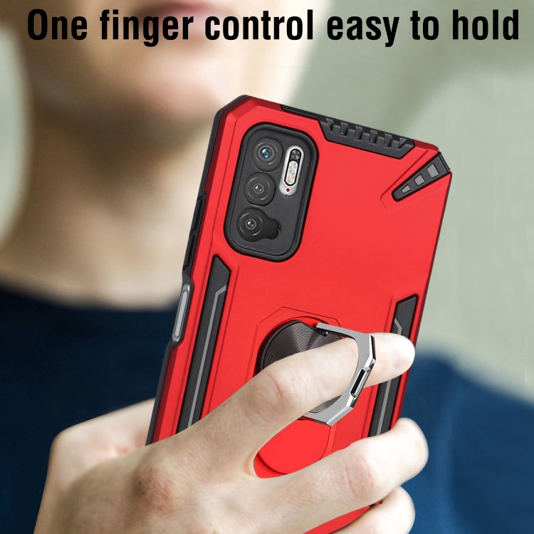 For Xiaomi Redmi Note 10 5G PC + TPU Protective Case with 360 Degrees Rotatable Ring Holder