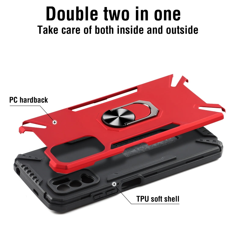 For Xiaomi Redmi Note 10 5G PC + TPU Protective Case with 360 Degrees Rotatable Ring Holder