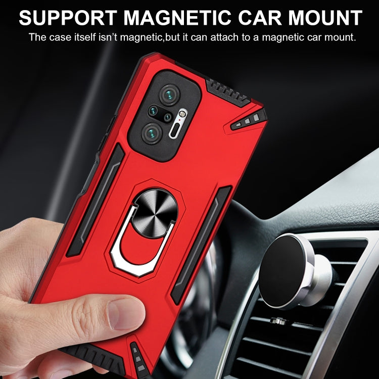 For Xiaomi Redmi Note 10 Pro PC + TPU Protective Case with 360 Degrees Rotatable Ring Holder