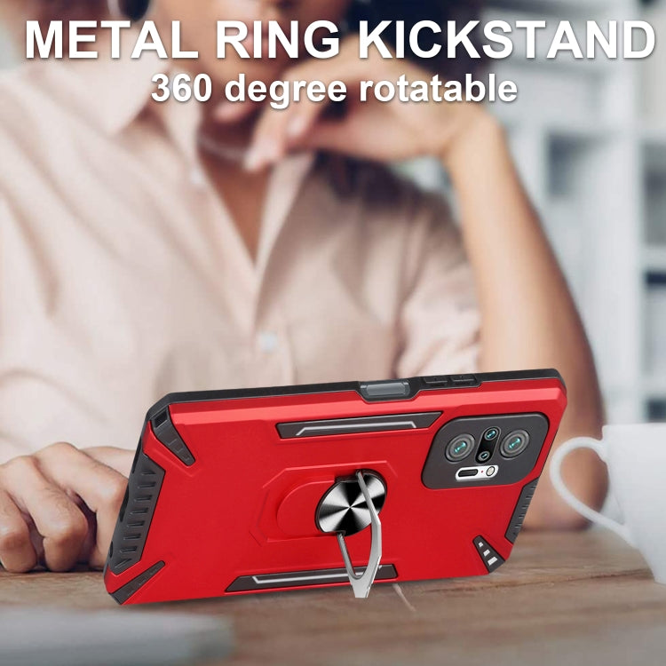 For Xiaomi Redmi Note 10 Pro PC + TPU Protective Case with 360 Degrees Rotatable Ring Holder