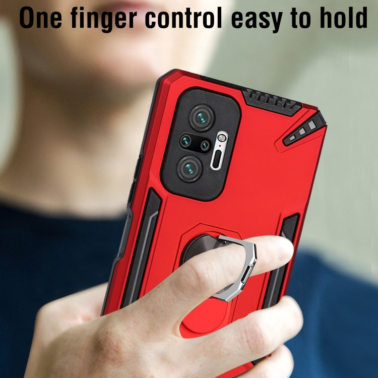 For Xiaomi Redmi Note 10 Pro PC + TPU Protective Case with 360 Degrees Rotatable Ring Holder