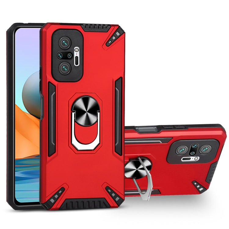 For Xiaomi Redmi Note 10 Pro PC + TPU Protective Case with 360 Degrees Rotatable Ring Holder