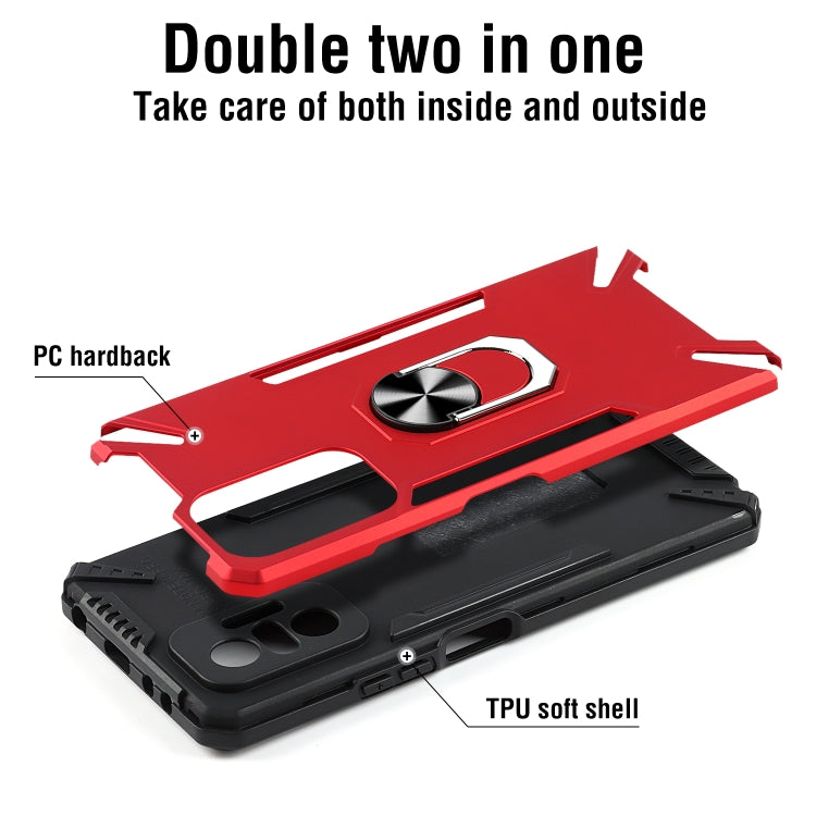 For Xiaomi Redmi Note 10 Pro PC + TPU Protective Case with 360 Degrees Rotatable Ring Holder