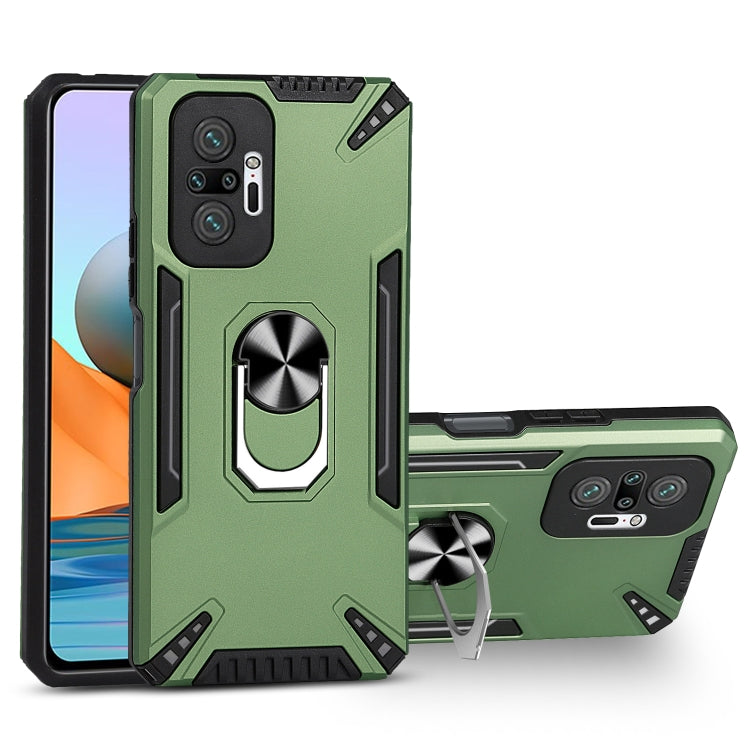 For Xiaomi Redmi Note 10 Pro PC + TPU Protective Case with 360 Degrees Rotatable Ring Holder