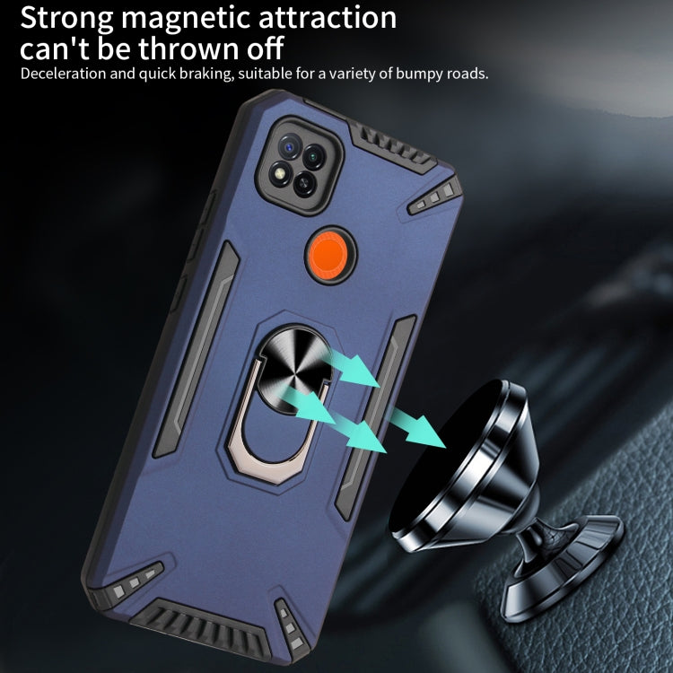 For Xiaomi Redmi 9C PC + TPU Protective Case with 360 Degrees Rotatable Ring Holder