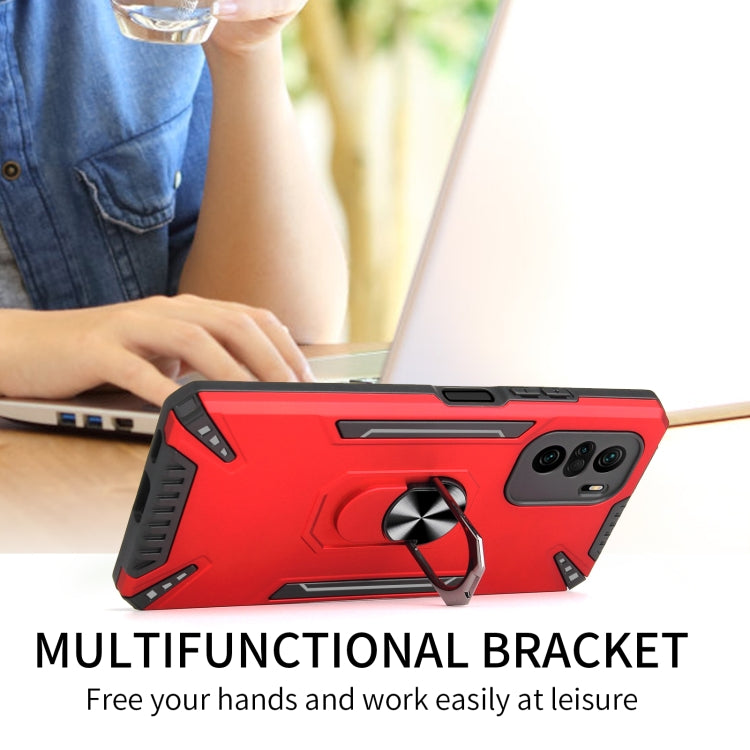 For Xiaomi Mi 11i PC + TPU Protective Case with 360 Degrees Rotatable Ring Holder