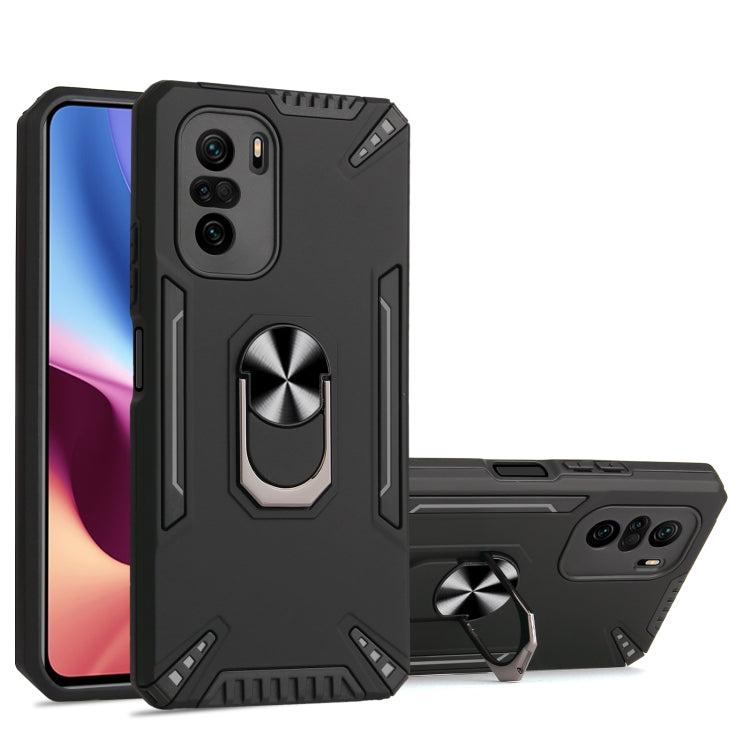 For Xiaomi Mi 11i PC + TPU Protective Case with 360 Degrees Rotatable Ring Holder