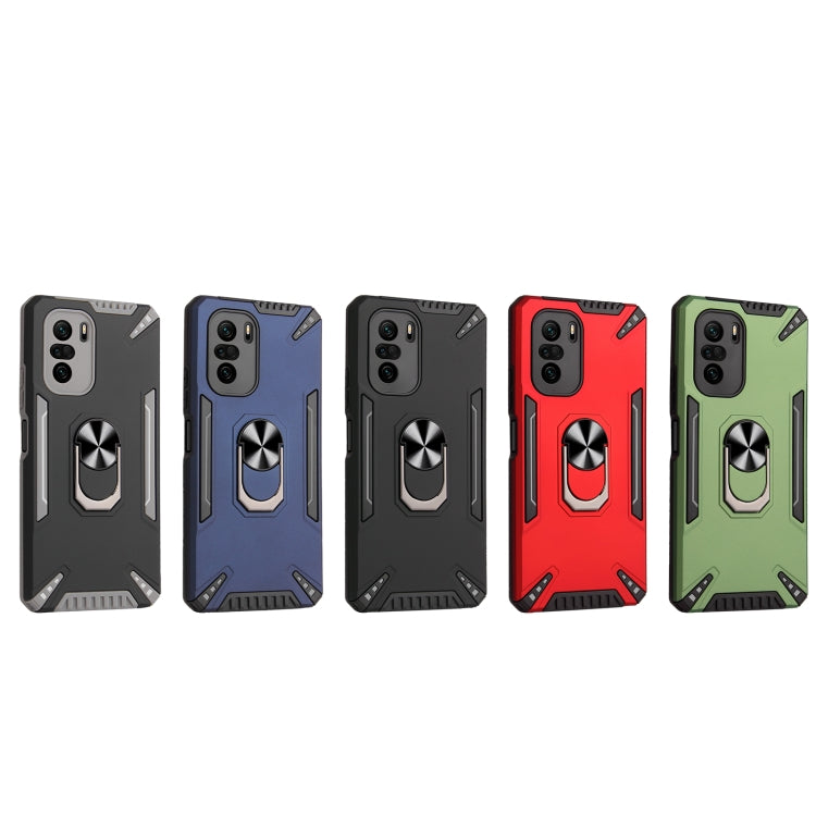 For Xiaomi Mi 11i PC + TPU Protective Case with 360 Degrees Rotatable Ring Holder