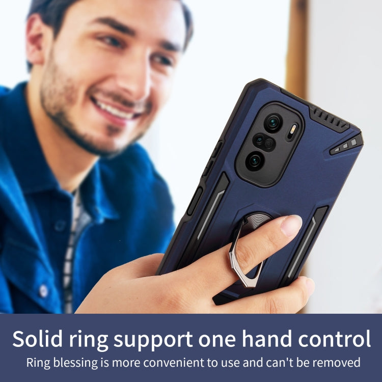 For Xiaomi Mi 11i PC + TPU Protective Case with 360 Degrees Rotatable Ring Holder