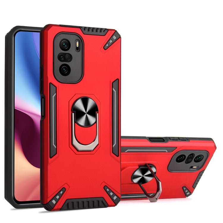 For Xiaomi Mi 11i PC + TPU Protective Case with 360 Degrees Rotatable Ring Holder