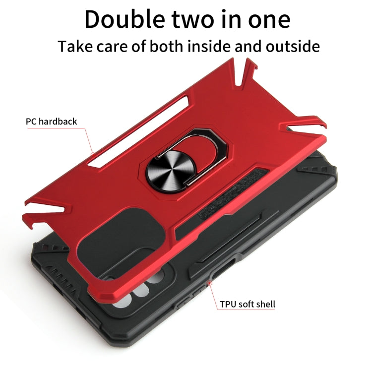 For Xiaomi Mi 11i PC + TPU Protective Case with 360 Degrees Rotatable Ring Holder