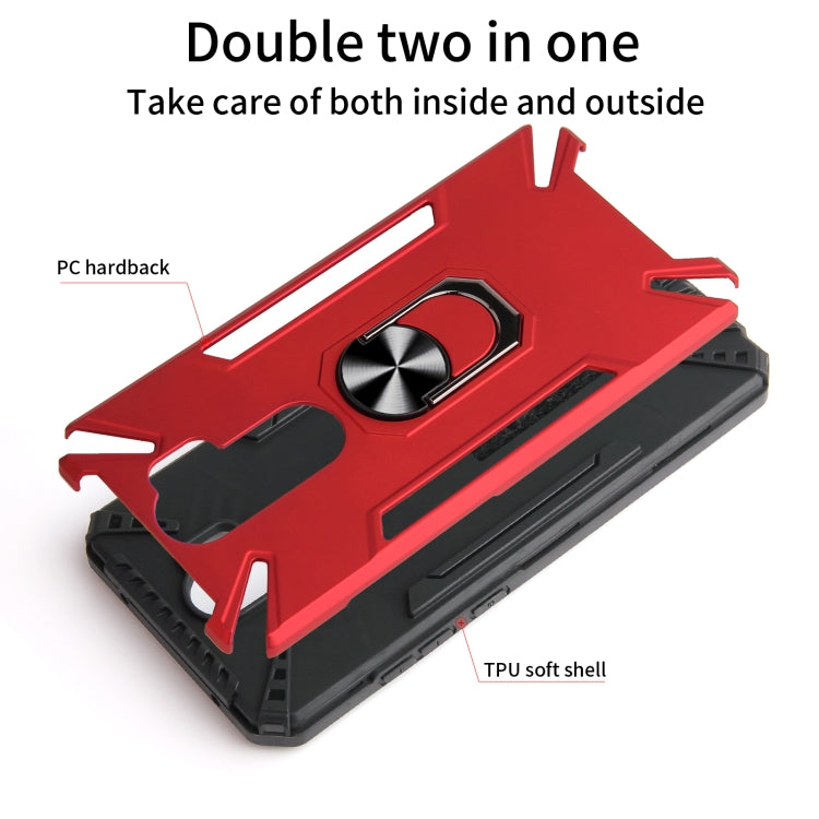 For Xiaomi Redmi Note 8 Pro PC + TPU Protective Case with 360 Degrees Rotatable Ring Holder