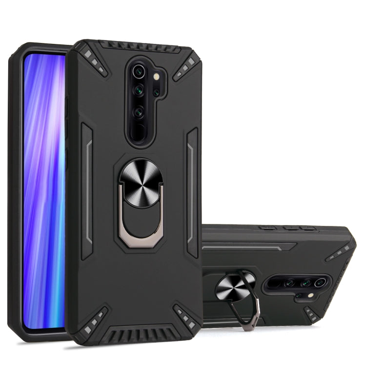 For Xiaomi Redmi Note 8 Pro PC + TPU Protective Case with 360 Degrees Rotatable Ring Holder