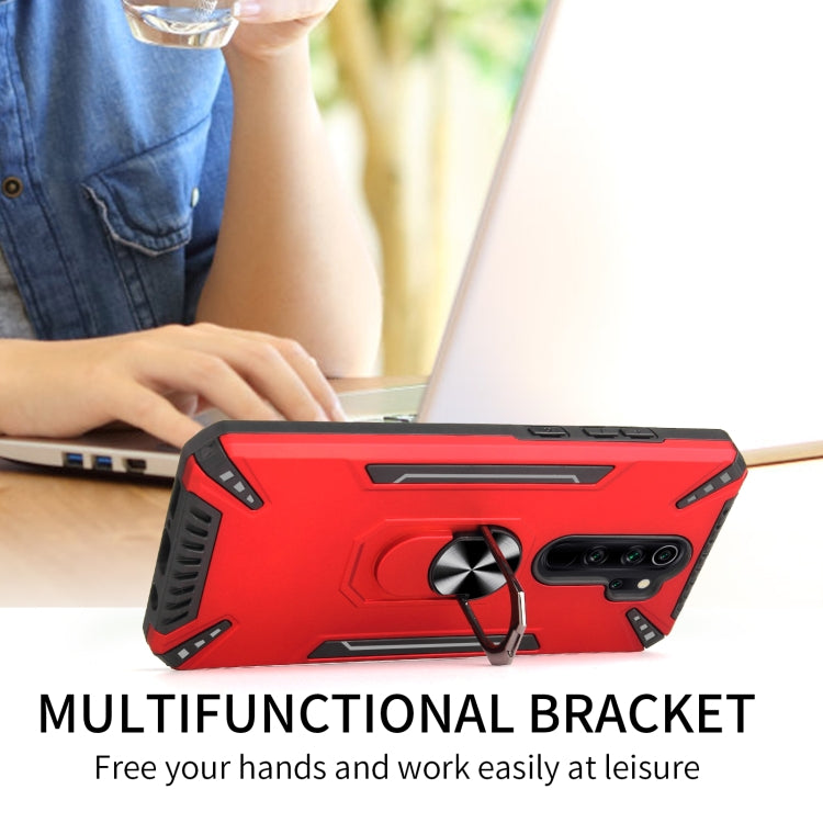 For Xiaomi Redmi Note 8 Pro PC + TPU Protective Case with 360 Degrees Rotatable Ring Holder