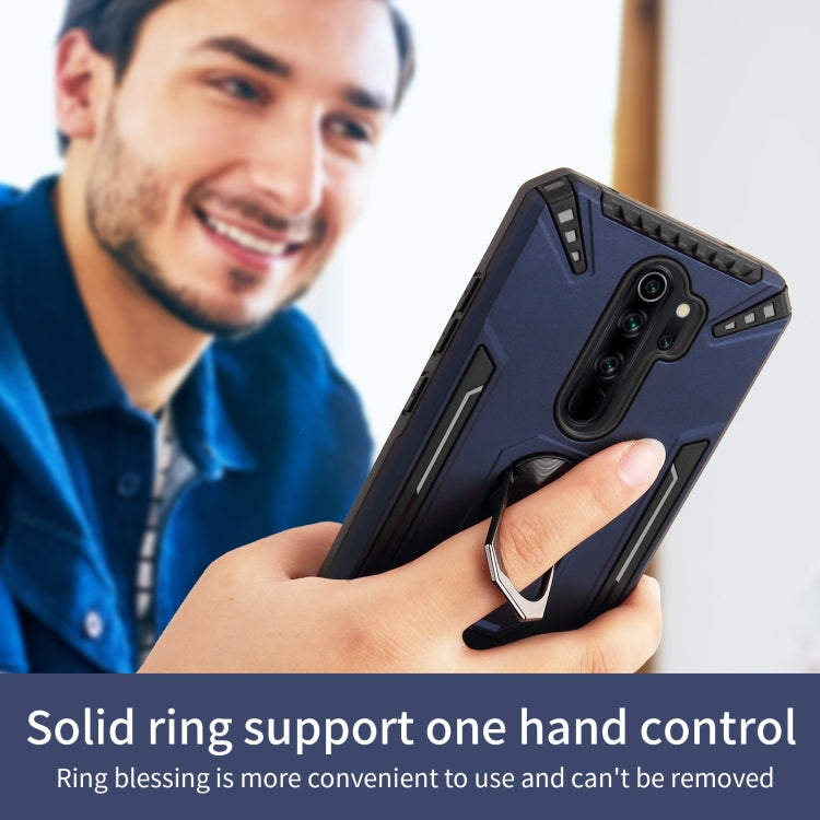 For Xiaomi Redmi Note 8 Pro PC + TPU Protective Case with 360 Degrees Rotatable Ring Holder