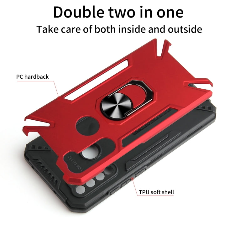 For Xiaomi Redmi Note 8 PC + TPU Protective Case with 360 Degrees Rotatable Ring Holder