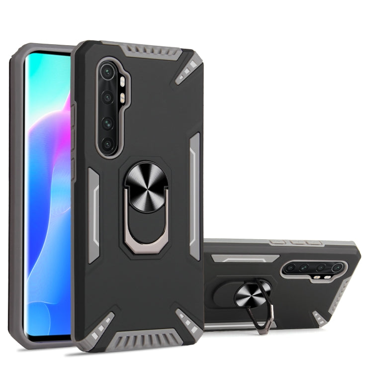 For Xiaomi Mi Note 10 Lite PC + TPU Protective Case with 360 Degrees Rotatable Ring Holder