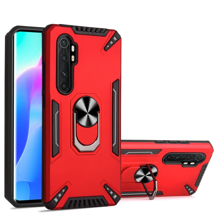 For Xiaomi Mi Note 10 Lite PC + TPU Protective Case with 360 Degrees Rotatable Ring Holder