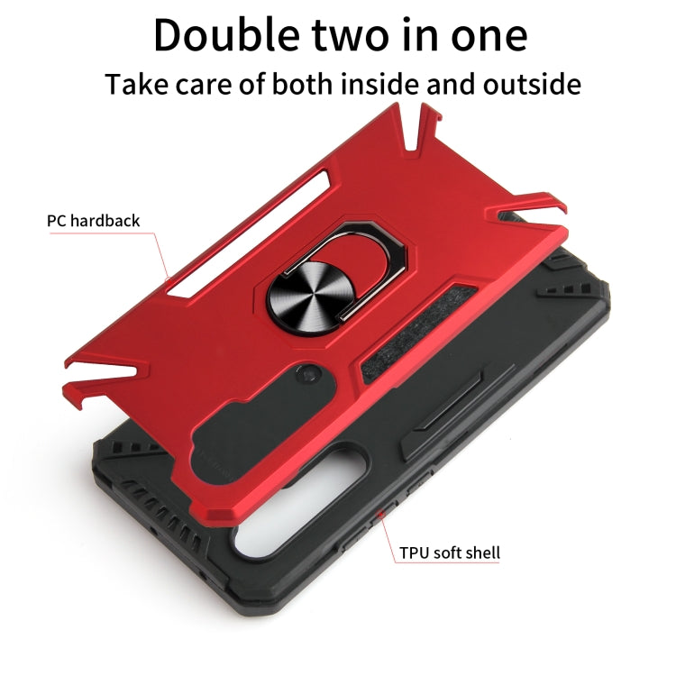 For Xiaomi Mi Note 10 Lite PC + TPU Protective Case with 360 Degrees Rotatable Ring Holder