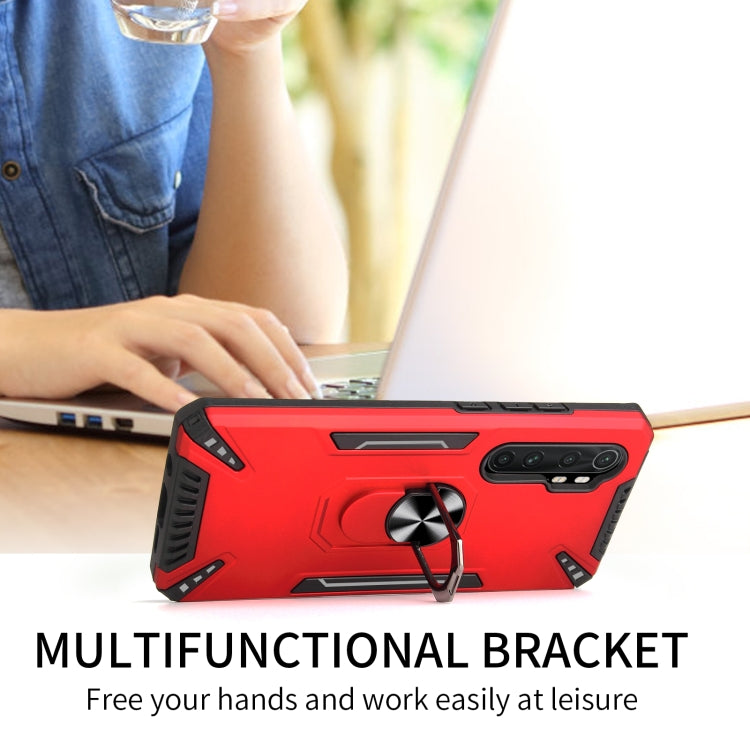 For Xiaomi Mi Note 10 Lite PC + TPU Protective Case with 360 Degrees Rotatable Ring Holder