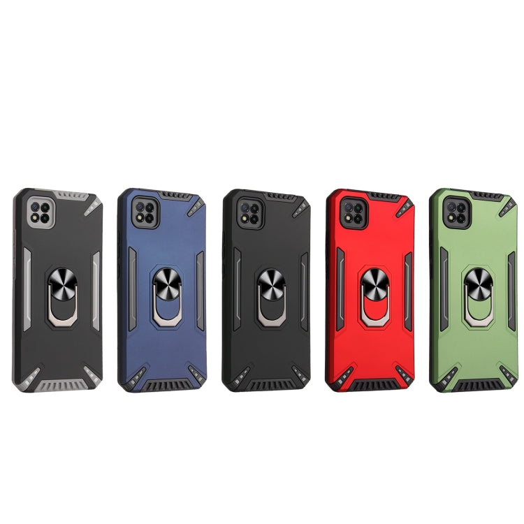 For Xiaomi Poco C3 PC + TPU Protective Case with 360 Degrees Rotatable Ring Holder