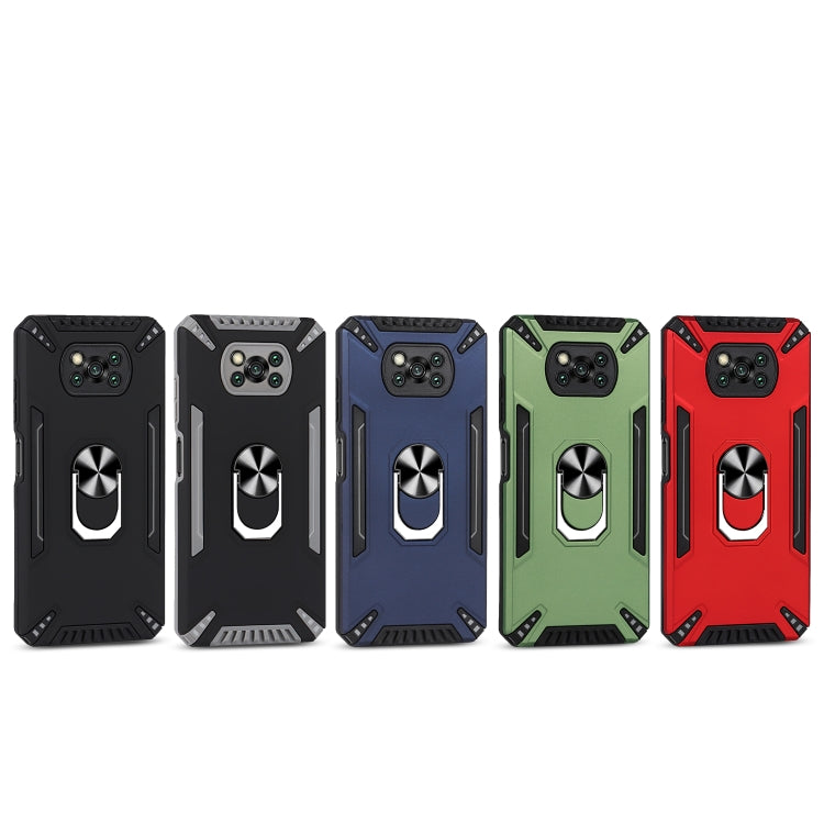 For Xiaomi Poco X3 PC + TPU Protective Case with 360 Degrees Rotatable Ring Holder