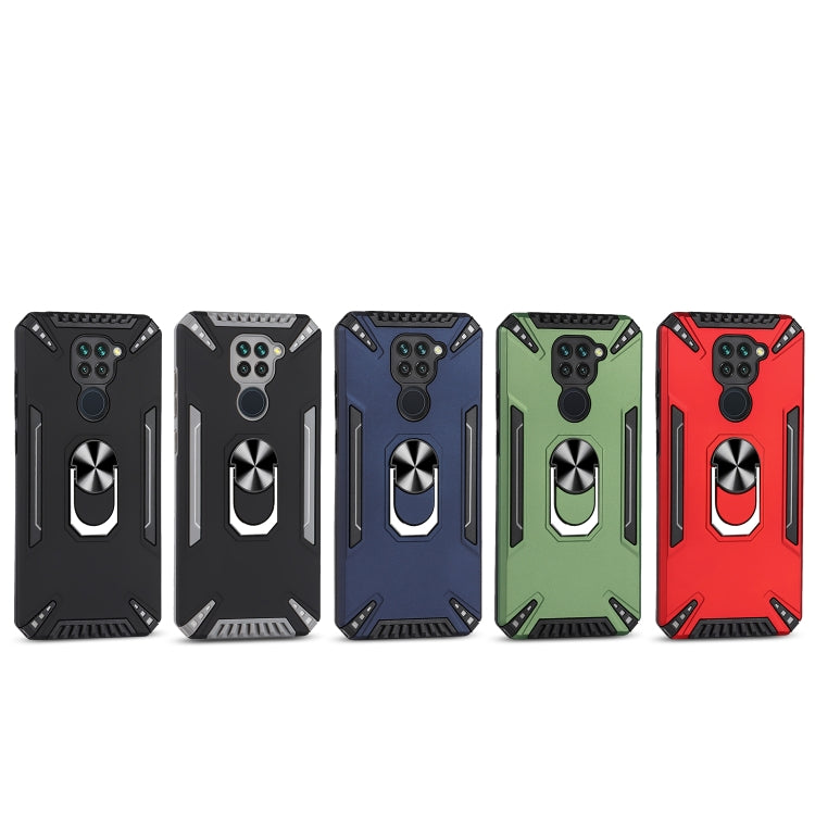 For Xiaomi Redmi Note 9 4G PC + TPU Protective Case with 360 Degrees Rotatable Ring Holder