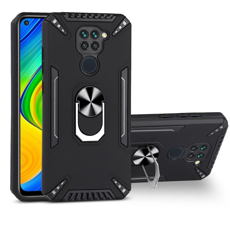 For Xiaomi Redmi Note 9 4G PC + TPU Protective Case with 360 Degrees Rotatable Ring Holder