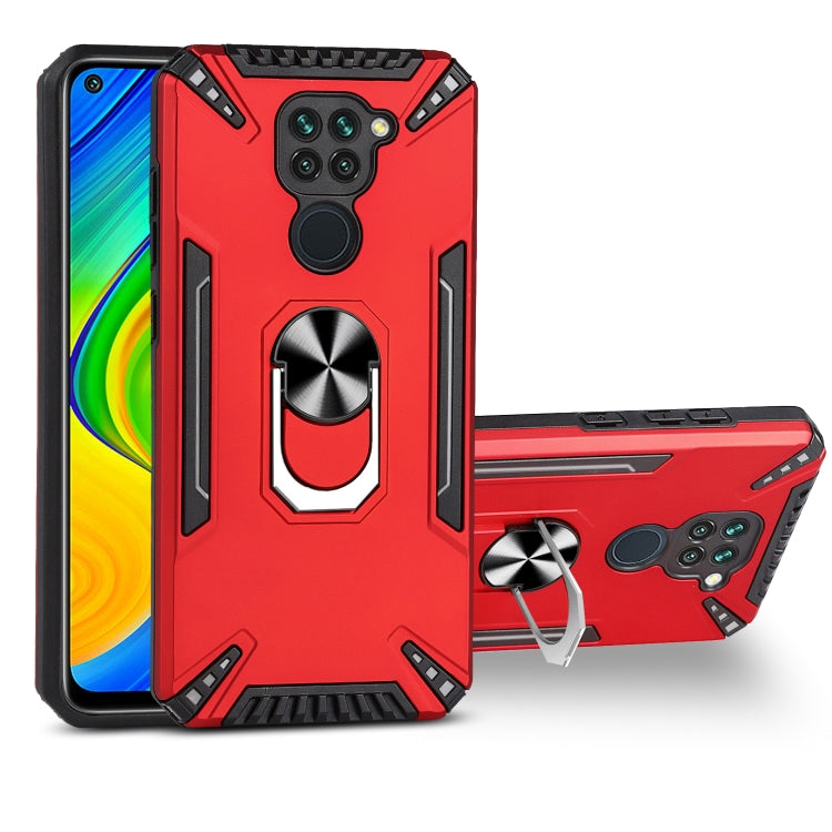 For Xiaomi Redmi Note 9 4G PC + TPU Protective Case with 360 Degrees Rotatable Ring Holder