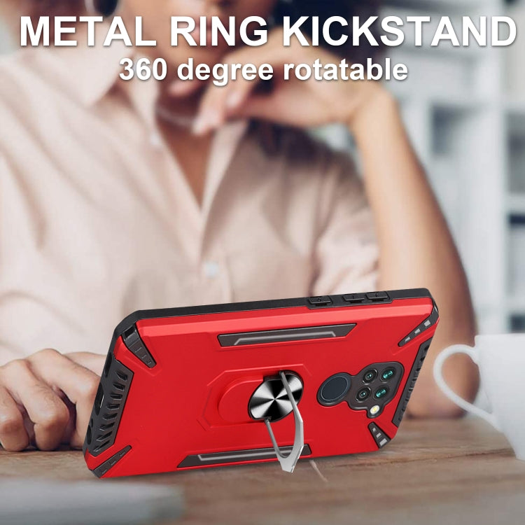 For Xiaomi Redmi Note 9 4G PC + TPU Protective Case with 360 Degrees Rotatable Ring Holder