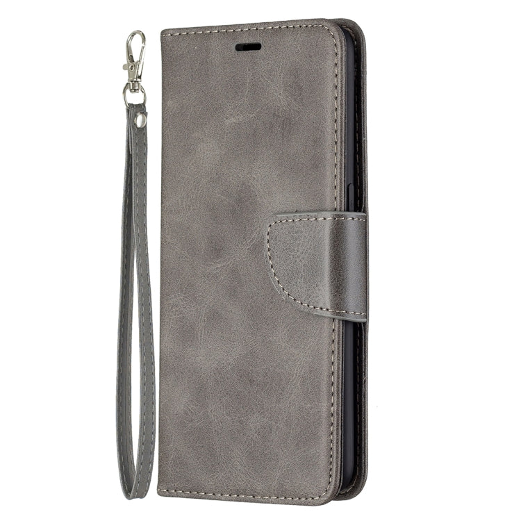 For OPPO A7 Retro Lambskin Texture Pure Color Horizontal Flip PU Leather Case with Holder & Card Slots & Wallet & Lanyard