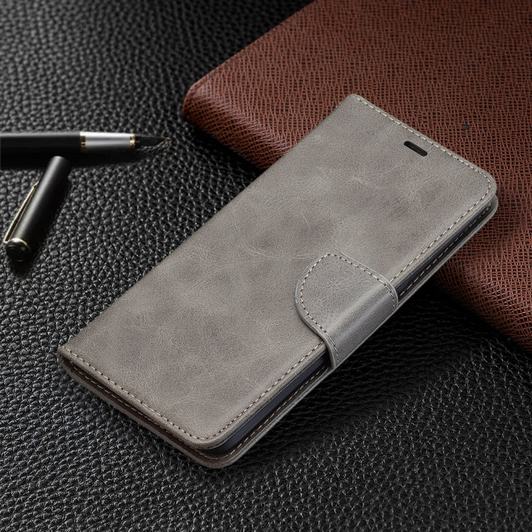 For OPPO A7 Retro Lambskin Texture Pure Color Horizontal Flip PU Leather Case with Holder & Card Slots & Wallet & Lanyard