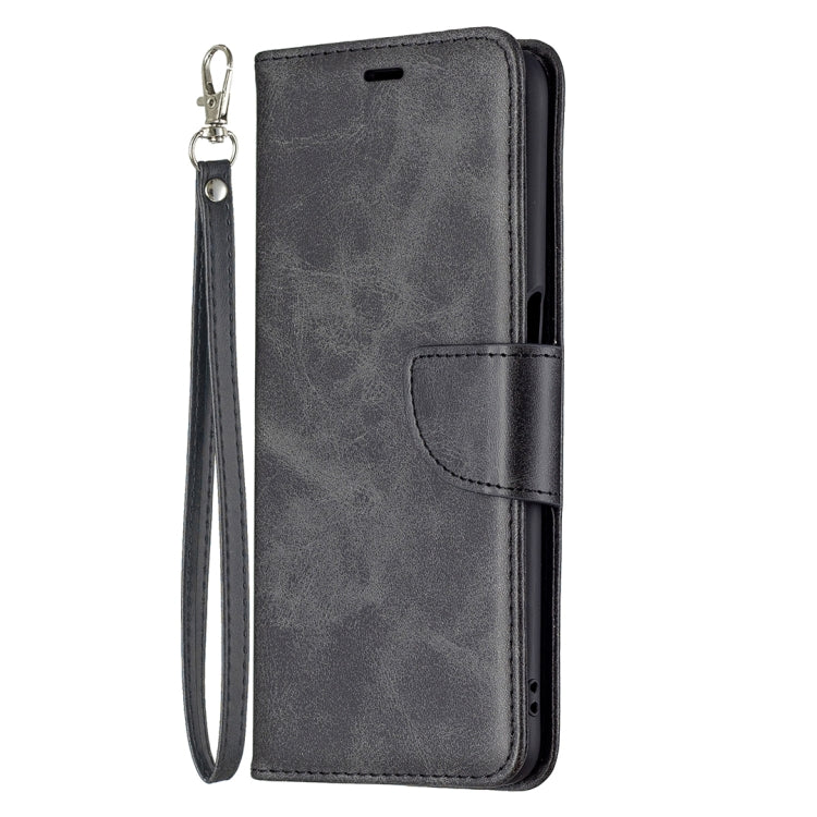For OPPO A54 4G / 5G Retro Lambskin Texture Pure Color Horizontal Flip PU Leather Case with Holder & Card Slots & Wallet & Lanyard