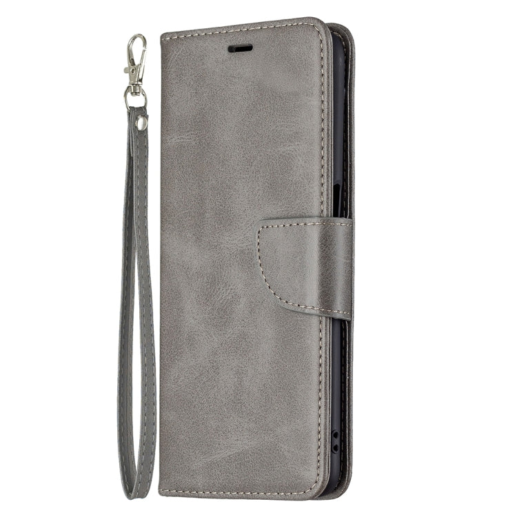 For OPPO A54 4G / 5G Retro Lambskin Texture Pure Color Horizontal Flip PU Leather Case with Holder & Card Slots & Wallet & Lanyard