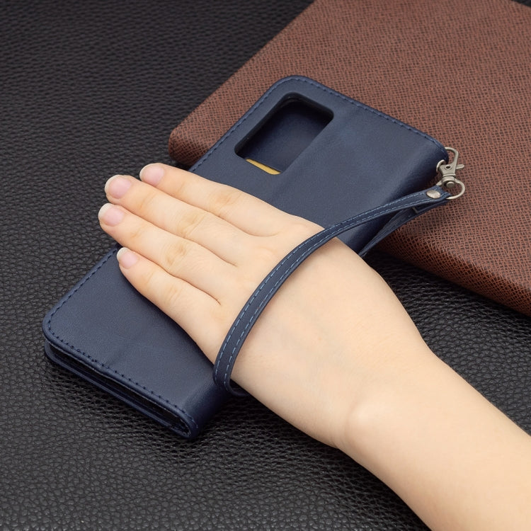 For OPPO A54 4G / 5G Retro Lambskin Texture Pure Color Horizontal Flip PU Leather Case with Holder & Card Slots & Wallet & Lanyard