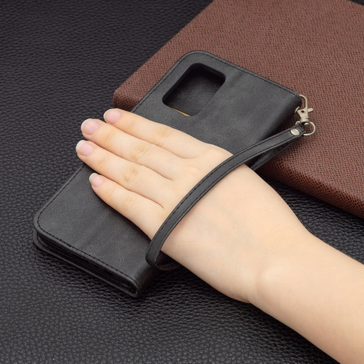 For OPPO A74 4G / F19 4G Retro Lambskin Texture Pure Color Horizontal Flip PU Leather Case with Holder & Card Slots & Wallet & Lanyard