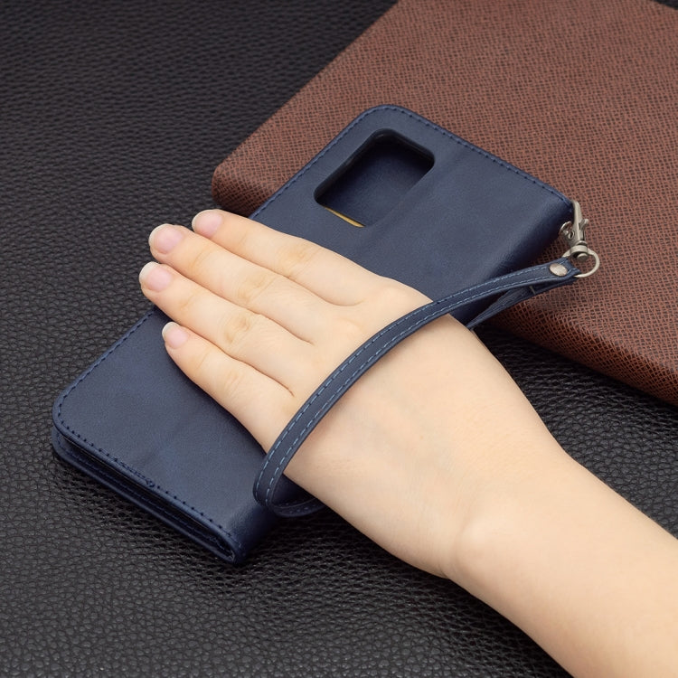 For OPPO A74 4G / F19 4G Retro Lambskin Texture Pure Color Horizontal Flip PU Leather Case with Holder & Card Slots & Wallet & Lanyard