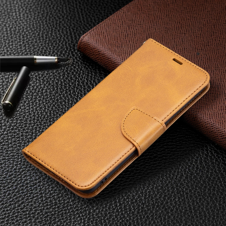 For OPPO A94 4G/Reno5 F/F19 Pro Retro Lambskin Texture Pure Color Horizontal Flip PU Leather Case with Holder & Card Slots & Wallet & Lanyard