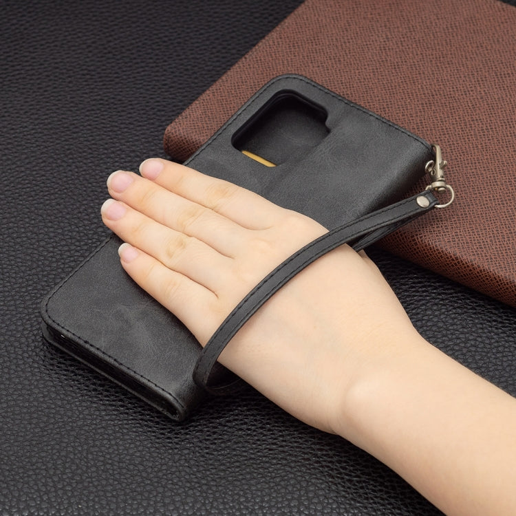 For OPPO A94 4G/Reno5 F/F19 Pro Retro Lambskin Texture Pure Color Horizontal Flip PU Leather Case with Holder & Card Slots & Wallet & Lanyard