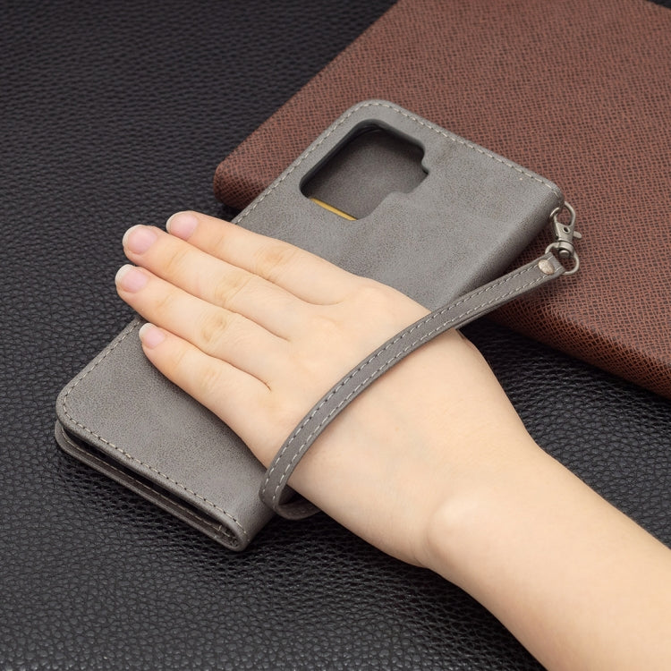 For OPPO A94 4G/Reno5 F/F19 Pro Retro Lambskin Texture Pure Color Horizontal Flip PU Leather Case with Holder & Card Slots & Wallet & Lanyard