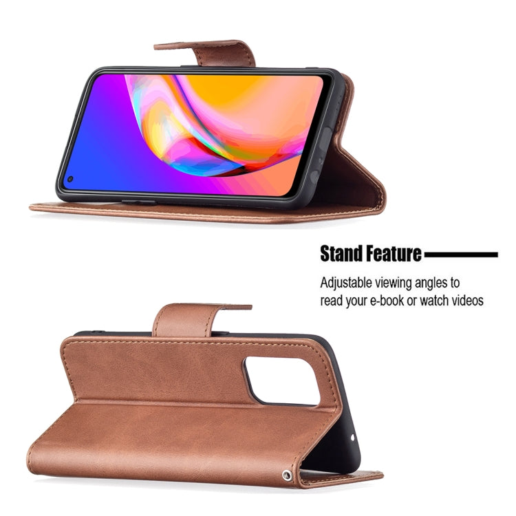 For OPPO A94 5G/F19 Pro+ 5G/Reno5 Z Retro Lambskin Texture Pure Color Horizontal Flip PU Leather Case with Holder & Card Slots & Wallet & Lanyard